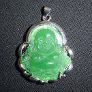 Green Jade Buddha Pendant Luck Fortune Hotei B1
