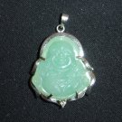 Green Jade Buddha Pendant Luck Fortune Hotei B2