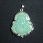 Green Jade Buddha Pendant Luck Fortune Hotei B2