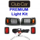 Club Car DS Golf Cart LED Light Kit, LED Headlights & LED Taillights 1993-Newer