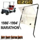 EZGO Marathon 1986'-1994' Golf Cart Fold Down Windshield CLEAR