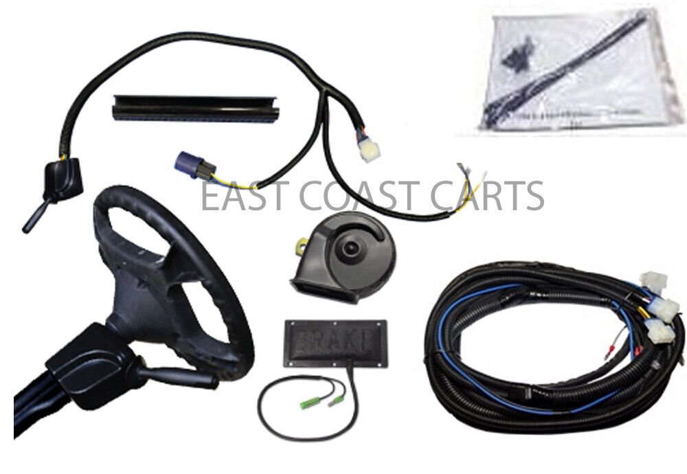 EZGO RXV SUPER DELUXE LIGHT KIT w/ TURN LIGHTS, BRAKE LIGHT, & HORN