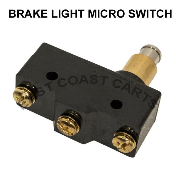 Club Car & EZGO Golf Cart Brake Pedal Micro Switch 3Terminal