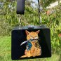 Hand-painted wood bag