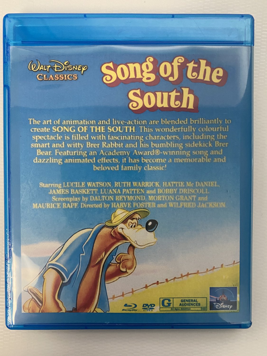 Song Of The South DVD/Blu ray Combo remastered in 1080p HD w/ video of