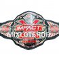 Impact Division X Red Championship Wrestling 4mm Zinc Belt Title With Leather Strap