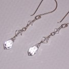 Bridal Sterling Silver and Swarovski Crystal Earrings