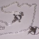 CIRCLE Silver Sparrow Bird Necklace and Sterling silver Chain FREE SHIPPING TO THE U.S.