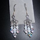 Sterling Silver and Swarovski Crystal Chandelier Earrings