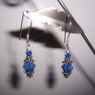 Sterling Silver Earrings with Swarovski crystals and Bali Silver findings