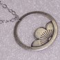 White Lotus Ring Blossom Pendant on Sterling Silver Chain