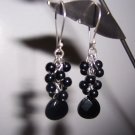 Sterling Silver Earrings with Black Onyx