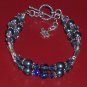 Petite I Love You Bracelet with Swarovski Crystals Pearls and Sterling Silver