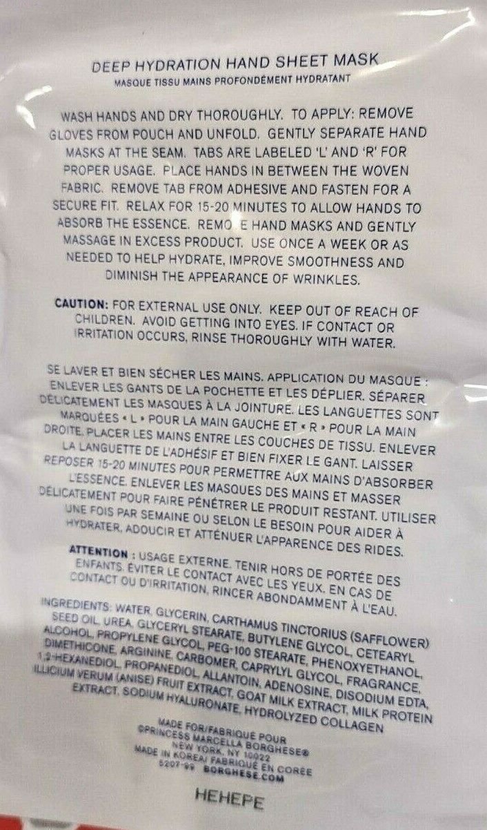 DEEP HYDRATION HAND SHEET MASK AntiAging Gloves Hydrating 3