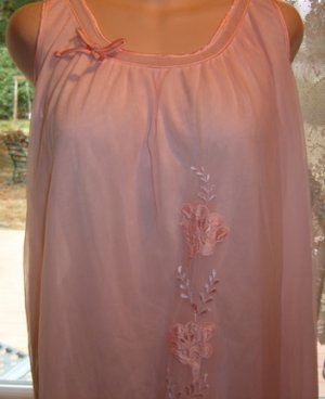 layered chiffon nightgown