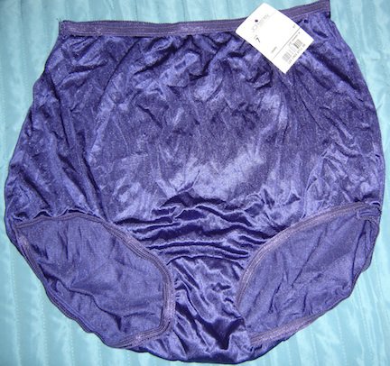 Vintage Adonna by JC Penney Soft Nylon Briefs Panties, Grape, Size 7