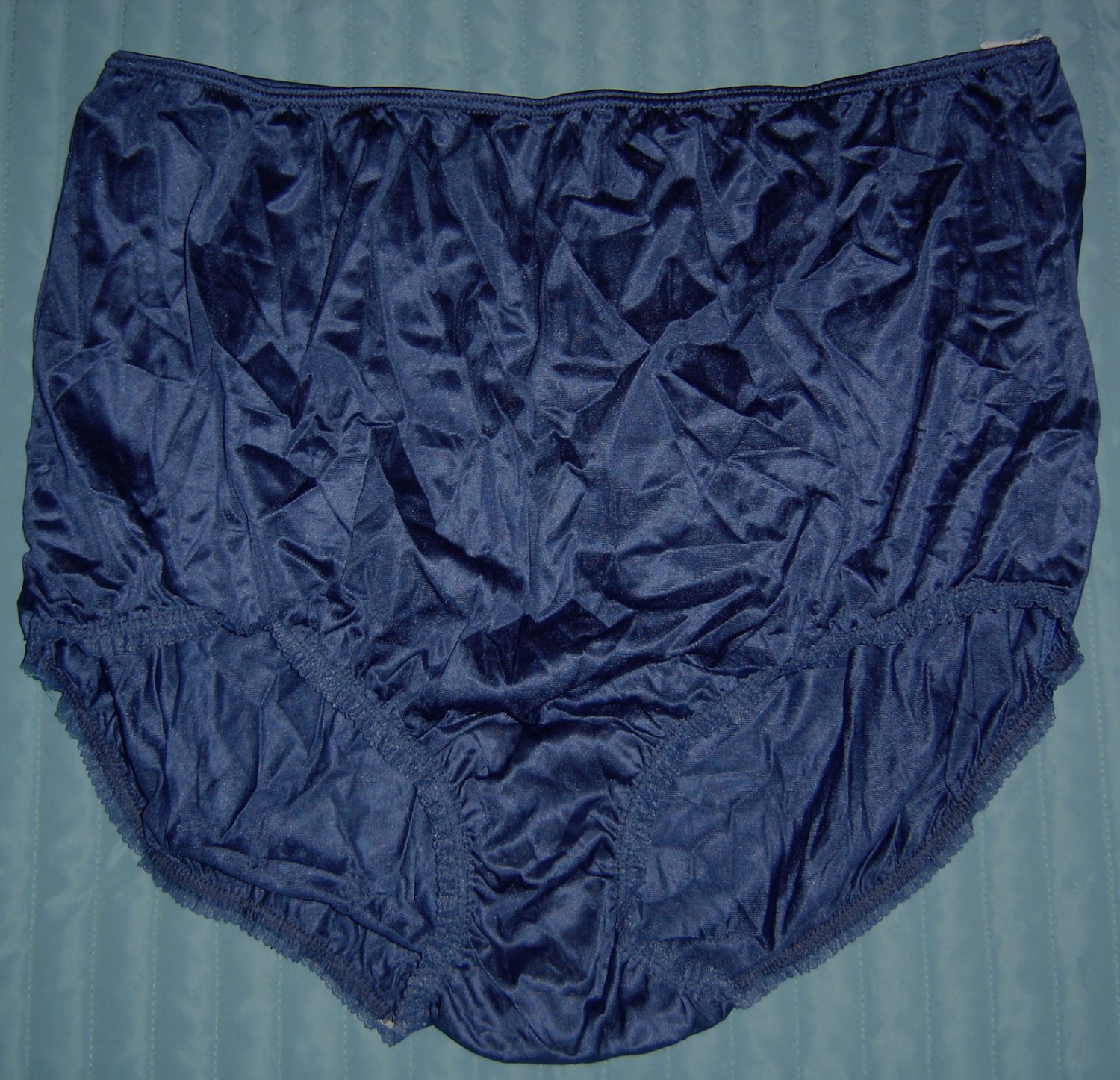 Vintage Penney's Adonna SILKY NYLON Panties! Midnight Blue! USA Made Sz ...