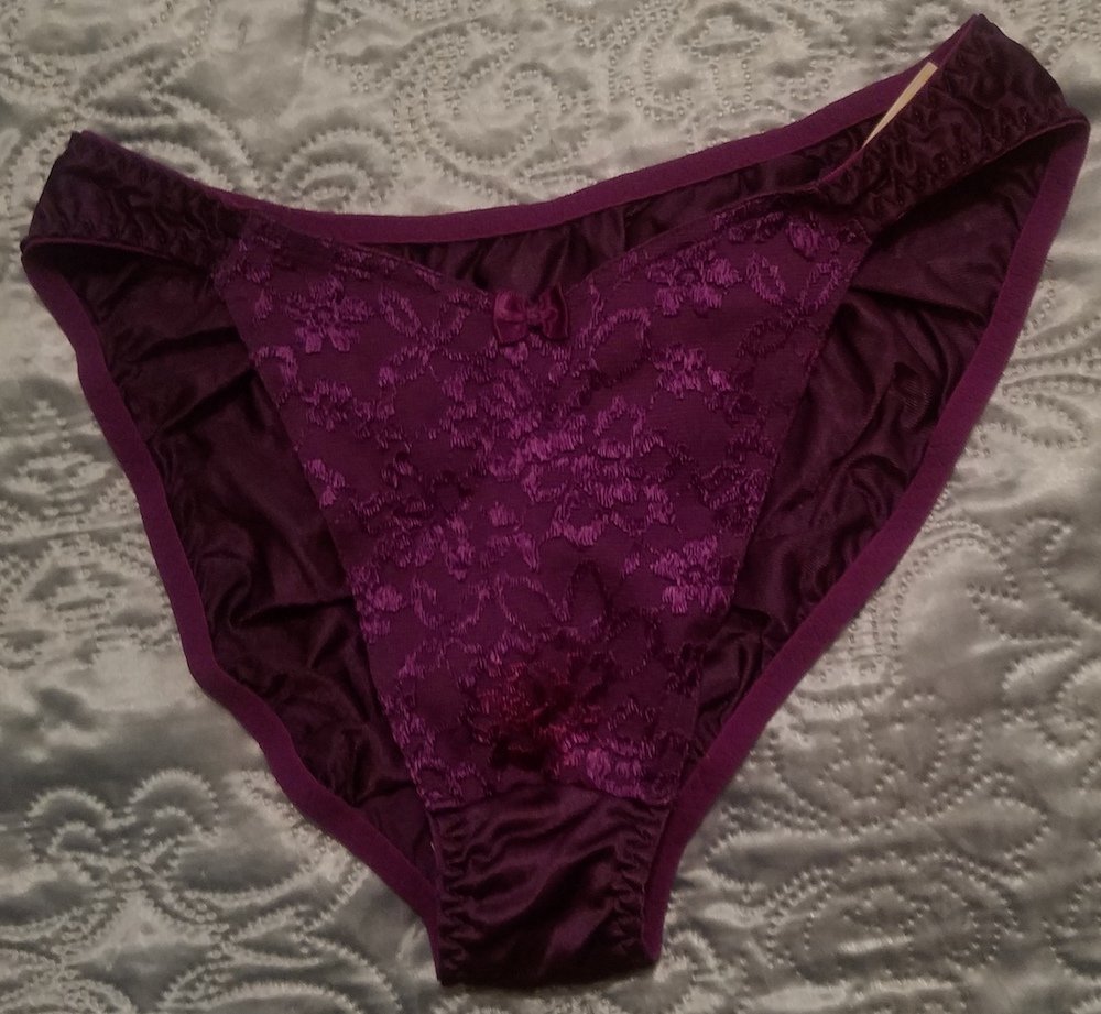 Vintage Victoria's Secret Purple Bikini Panties, Gold Label, Sz. S