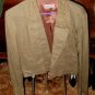 Olive drab linen waist lenght summer jacket