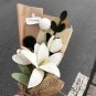 White Lily Tulip Crochet Bouquet