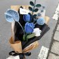 Greyblue Palm Crochet Bouquet