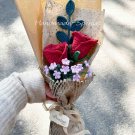 Red Rose Crochet Bouquet - Forbidden City