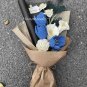Blue Tulip Calla Crochet Bouquet