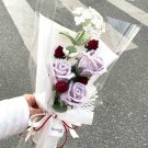 Pink Rose Thousand Day Red Crochet Bouquet