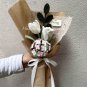 White & Pink Crochet Bouquet