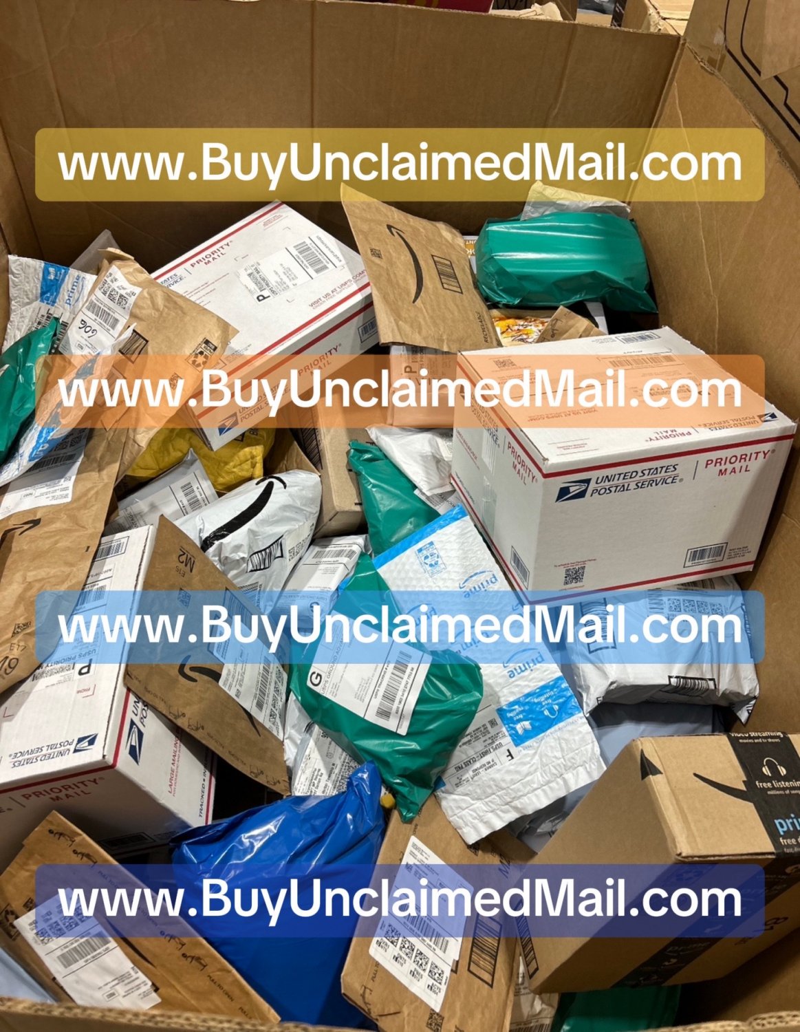 10 Unclaimed Mail Packages (Premium)