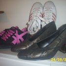    Womens used shoes x 3 size 9.5 Adidas Classique Wanted
