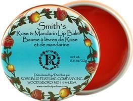 SMITH'S ROSE AND MANDARIN LIP BALM, SEALED TIN