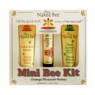 THE NAKED BEE ORANGE BLOSSOM MINI BEE KIT, LOTION, LIP BALM & HAND SANITIZER BOX
