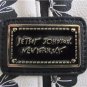 BETSEY JOHNSON E/W MINI CROSSBODY MULTI BM17035, BLACK & CREAM BOWS BLACK BOW