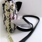 BETSEY JOHNSON E/W MINI CROSSBODY MULTI BM17035, BLACK & CREAM BOWS BLACK BOW