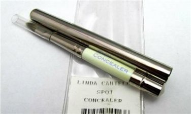 LINDA CANTELLO PROFESSIONAL SPOT CONCEALER BRUSH WITH COVER NEW IN PLASTIC