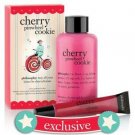 PHILOSOPHY CHERRY PINWHEEL COOKIE HOLIDAY SET 4 OZ SHOWER GEL & 0.4 OZ LIP GLOSS