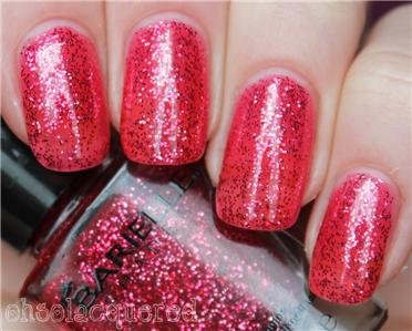 BARIELLE SHADES NAIL POLISH CHERRY BLOSSOM SPARKLER .45 FL. OZ.