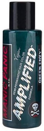 MANIC PANIC AMPLIFIED CREAM FORMULA HAIR DYE GREEN ENVY 4 OZ. SQUEEZE BOTTLE