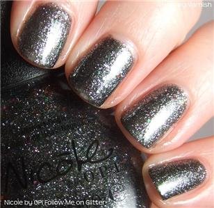 NICOLE BY OPI NAIL POLISH "FOLLOW ME ON GLITTER" 15 ML