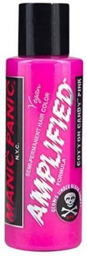 MANIC PANIC AMPLIFIED CREAM FORMULA HAIR DYE COTTON CANDY PINK 4 OZ. SQUEEZE
