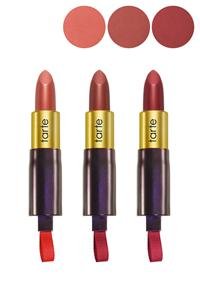 TARTE THE LUXE CREAMY LIPSTICK TRIO MAUVE, BERRY & POPPY BOXED