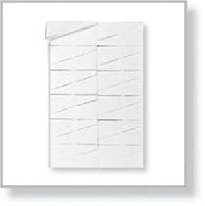 COSMETIC 24-PIECE WHITE WEDGE SPONGE BLOCK