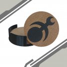 Laser Engraved Drink Coasters With Holder - Set of 4 - WarHammer - Slaanesh