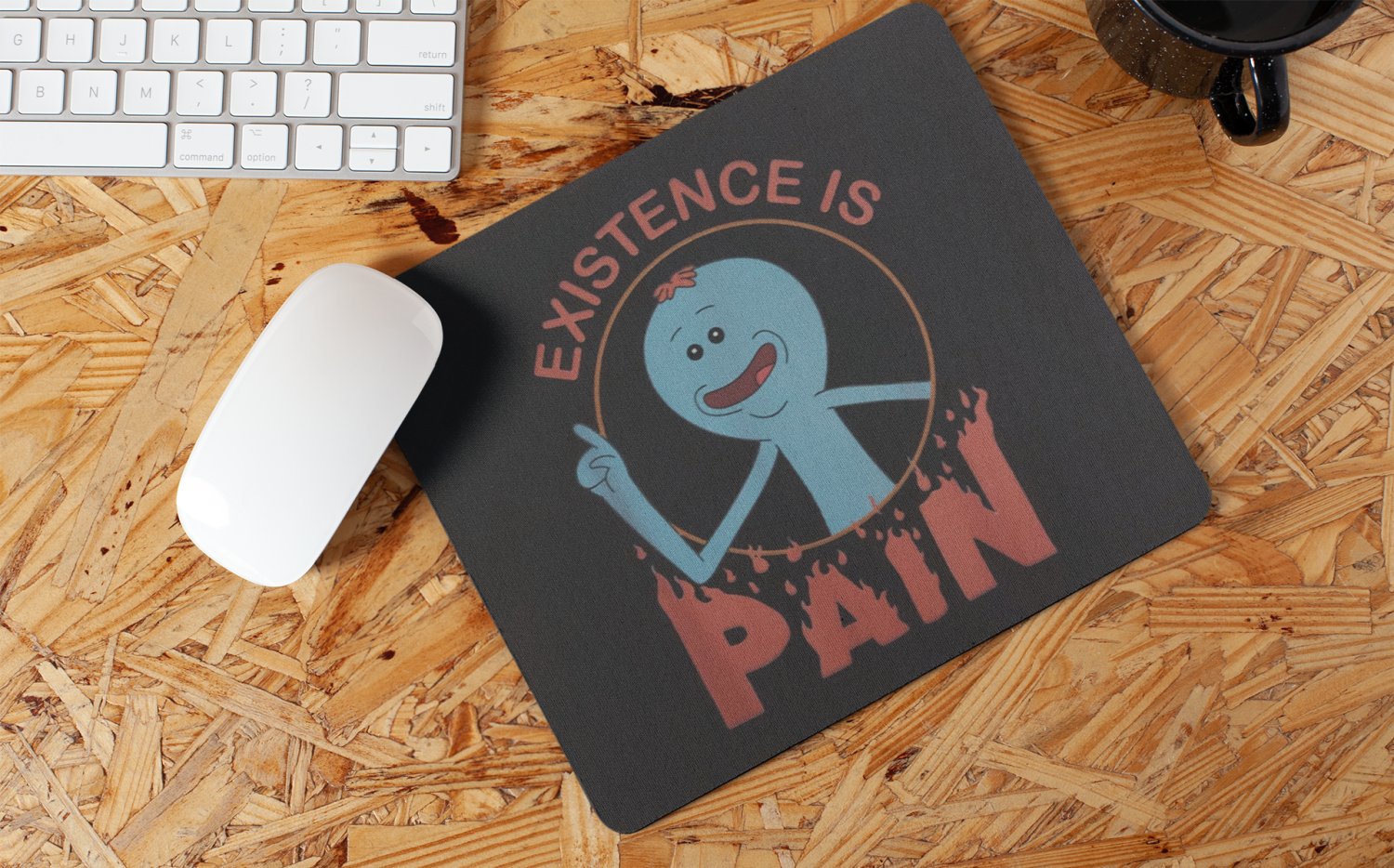 Mouse Pad - Rick and Morty - Existence is Pain