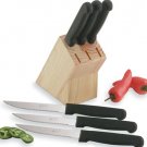  6pc Steak Knives in a Sturdy Wood Block