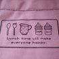 Natural Lunch Time Pink Bento Bag