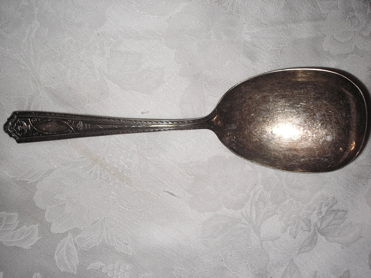 ALADDIN PURE SILVER PLATE CASSEROLE SERVING SPOON