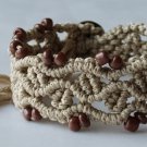 Braided bracelet with coffee pattern