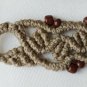Braided bracelet with coffee pattern
